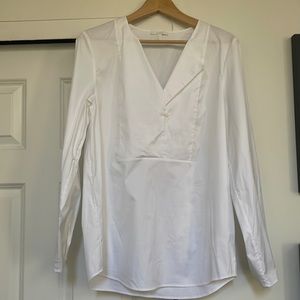 COS white oversized shirt, size medium